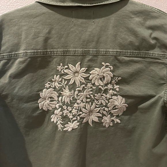Ella Moss jacket with drawstring waist and beautiful embroidery on back - Picture 6 of 6